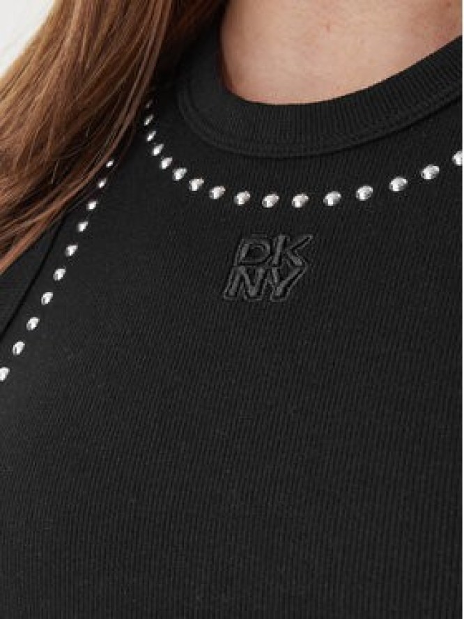 DKNY Top DJ5T1694 Czarny Slim Fit