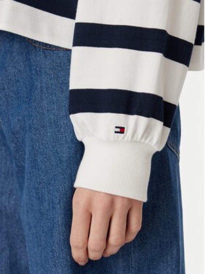 Tommy Hilfiger Bluza Th Roundal WW0WW50969 Biały Regular Fit