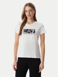 EA7 Emporio Armani T-Shirt 7W001093 AF10373 U0002 Biały Regular Fit