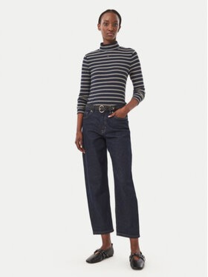 Tommy Jeans Bluzka Essential DW0DW19830 Granatowy Slim Fit