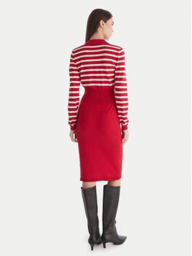 Liu Jo Sukienka dzianinowa TF5215 MS63L Czerwony Regular Fit