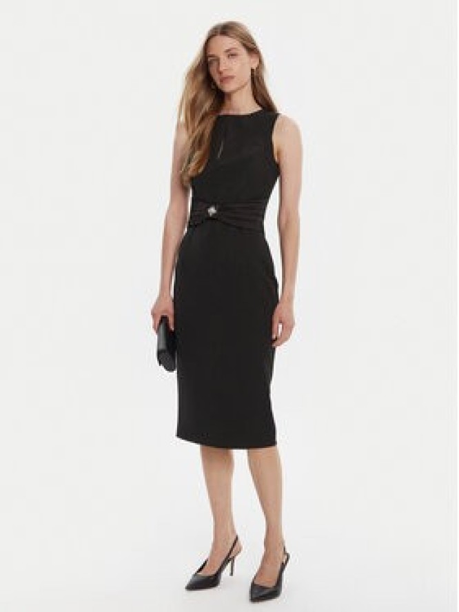 Rinascimento Sukienka koktajlowa CFC0125073003 Czarny Slim Fit