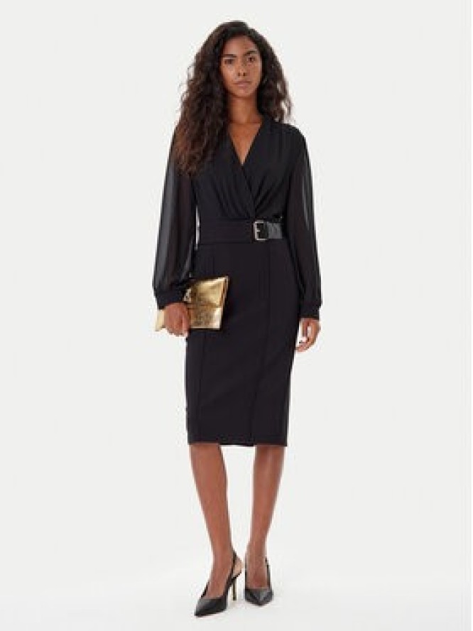 Rinascimento Sukienka koktajlowa CFC0126228003 Czarny Slim Fit