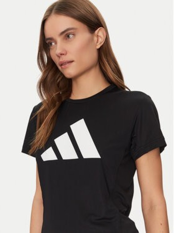 adidas Koszulka techniczna Run It IL7227 Czarny Regular Fit