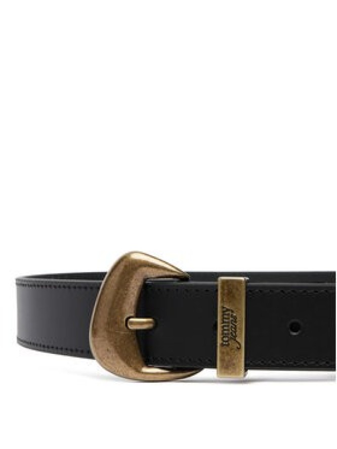 Tommy Jeans Pasek Tjw Cool Brass 30 AW0AW18845 Czarny