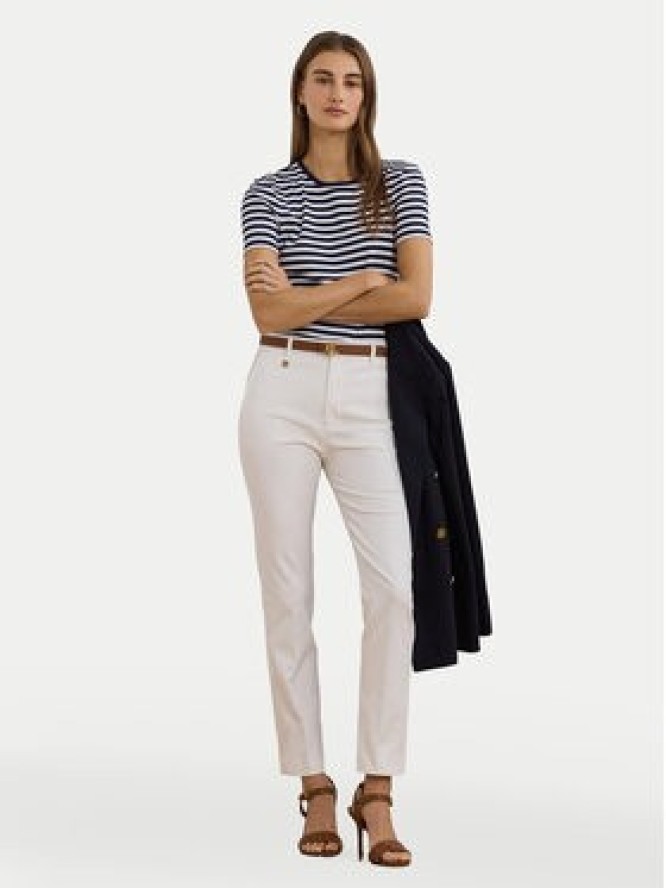 LAUREN RALPH LAUREN Spodnie materiałowe 200811955005 Biały Skinny Fit
