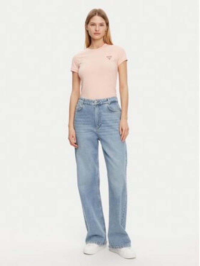 Guess T-Shirt W2YI44 J1314 Pomarańczowy Slim Fit