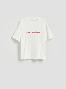 Bawełniany t-shirt - biały