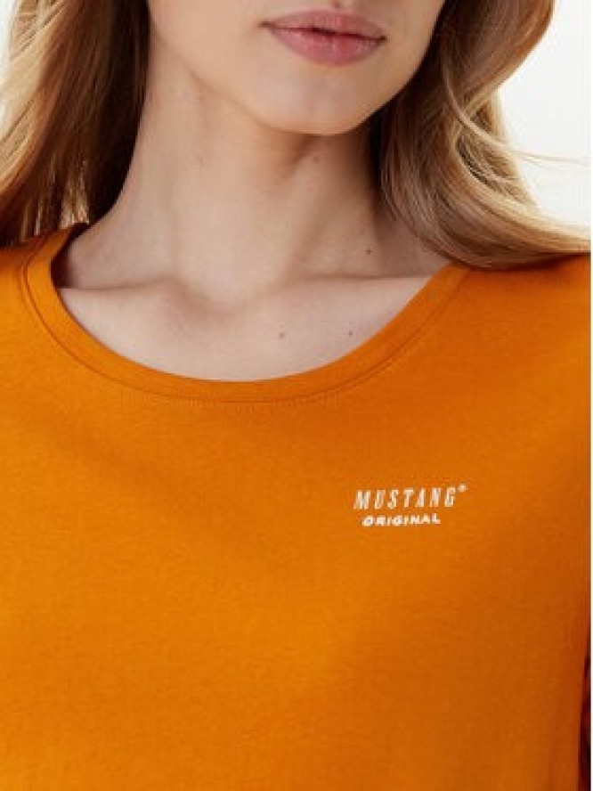 Mustang T-Shirt Alma 1016155 Pomarańczowy Regular Fit