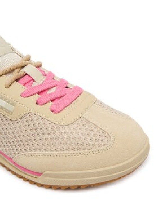 Tommy Jeans Sneakersy Tjw Low Profile Runner Knit EN0EN02992 Beżowy