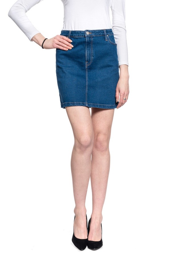 LEE A LINE ZIP SKIRT DAMSKA SPÓDNICA JEANSOWA L38FLTYM 112108157
