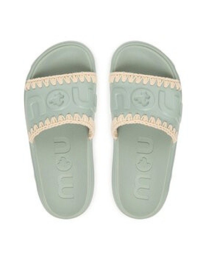 Mou Klapki MU.SW661000N Zielony