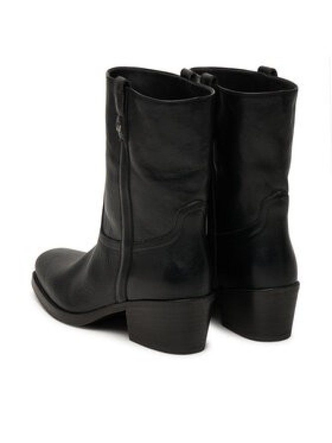 Weekend Max Mara Botki Ranch 2525796034600 Czarny