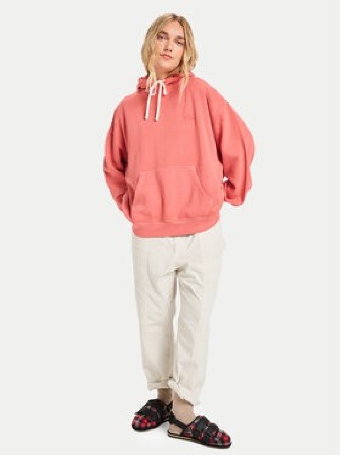 Quiksilver Bluza Essential EQWFT03191 Czerwony Oversize