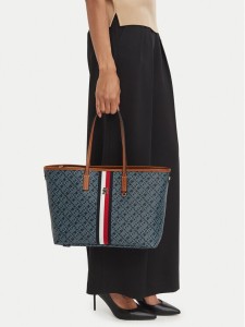 Tommy Hilfiger Torebka Th Monoplay AW0AW19178 Granatowy