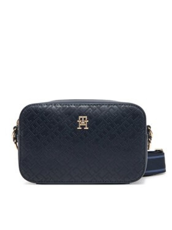 Tommy Hilfiger Torebka Th Distinct Camera Bag Mono AW0AW17221 Granatowy