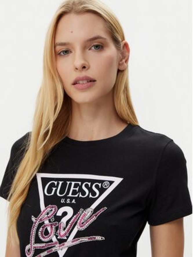 Guess T-Shirt W5GI05 I3Z14 Czarny Regular Fit