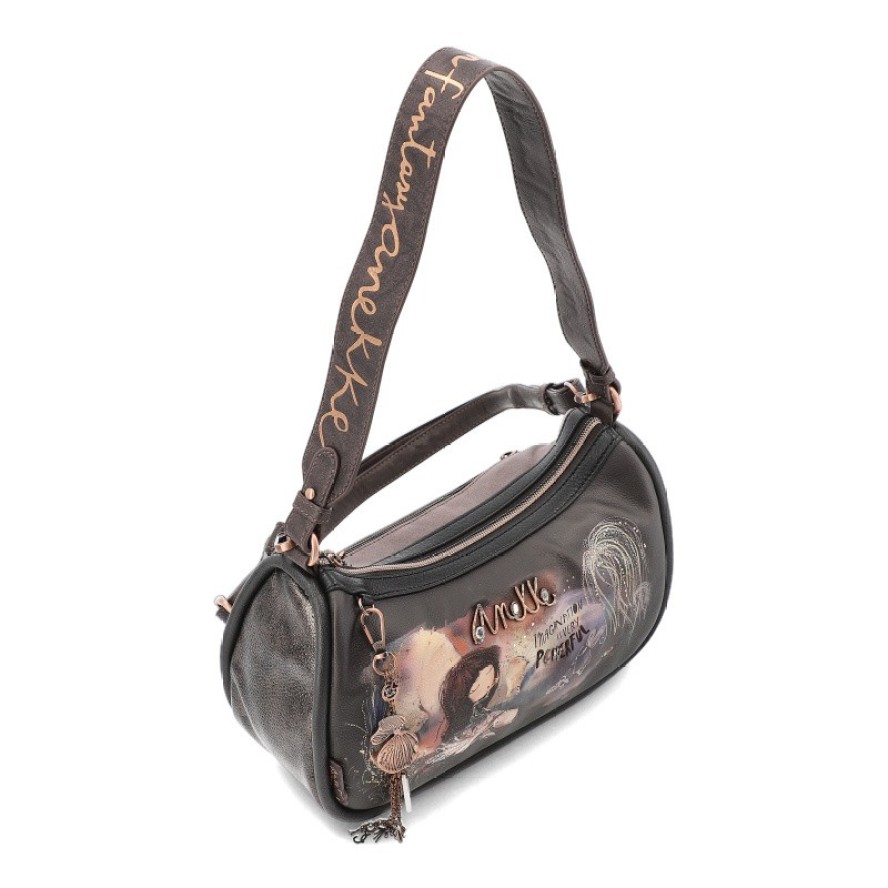 Brązowa Zgrabna Damska Torebka Anekke