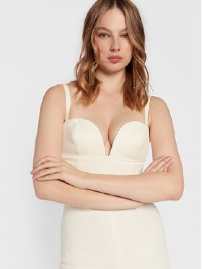 Elisabetta Franchi Kombinezon TU-007-27E2-V440 Biały Slim Fit