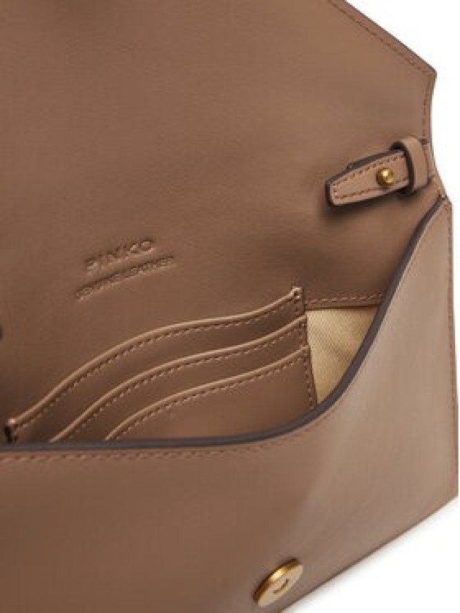 PINKO Torebka Flat Purse Mini AI 25-26 PCPL 105347 A0F1 Brązowy