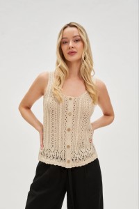 Ażurowy top