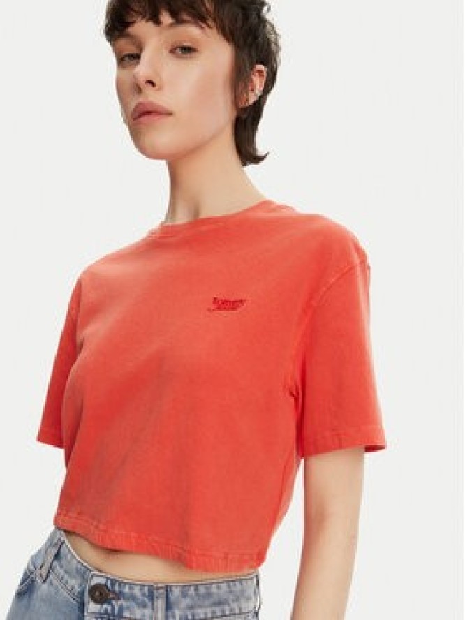 Tommy Jeans T-Shirt DW0DW20324 Pomarańczowy Relaxed Fit