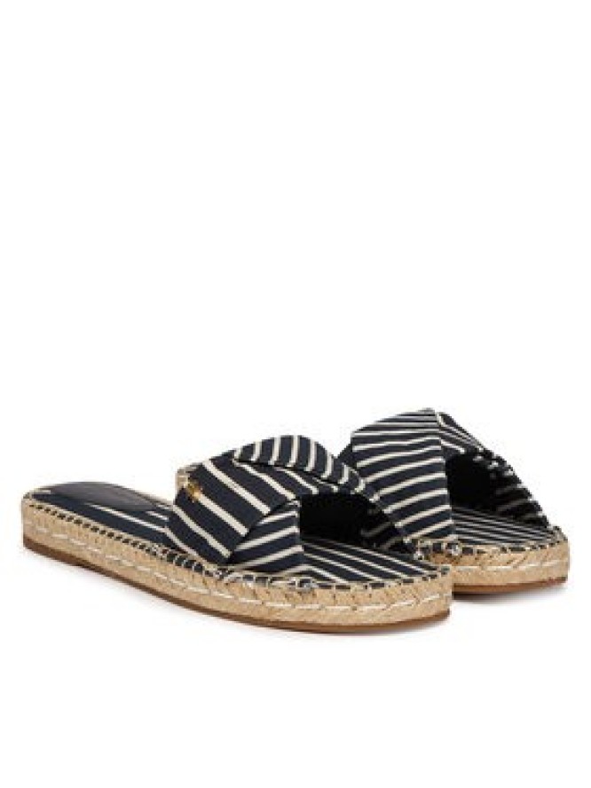 Tommy Hilfiger Klapki Canvas FW0FW09140 Granatowy