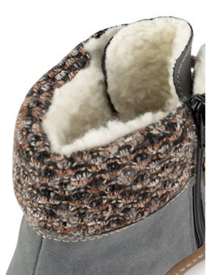 Rieker Botki Z6648-14 Niebieski