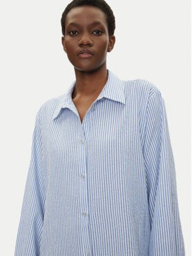 Iconique Sukienka koszulowa IC25-066 Błękitny Relaxed Fit