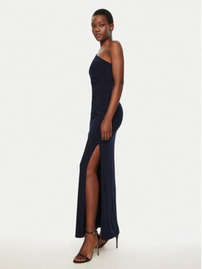 Lauren Ralph Lauren Sukienka wieczorowa 253751483 Granatowy Slim Fit