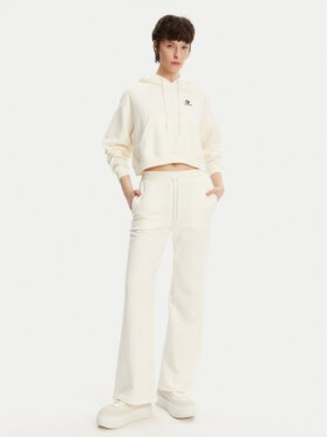 Converse Spodnie dresowe 10028418-A01 Écru Wide Leg