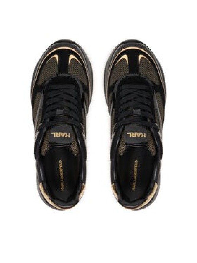 KARL LAGERFELD Sneakersy Kontour Wedge KL68016 Czarny