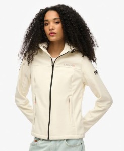 superdry Kurtka z kapturem Classic Trekker – OFF WHITE