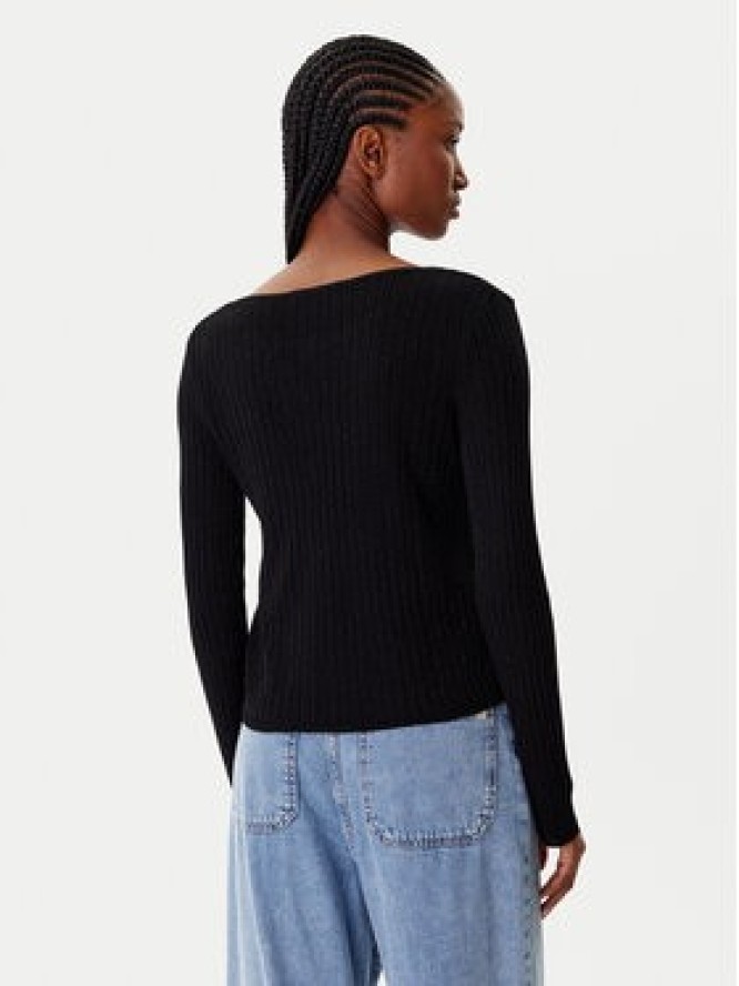 Morgan Kardigan 252-MIZOR Czarny Slim Fit