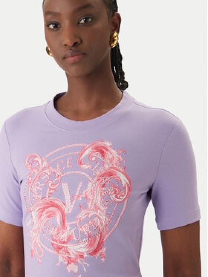 Versace Jeans Couture Sukienka codzienna 80HAOE01 CJ02E Fioletowy Slim Fit