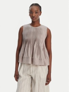 Eleh Bluzka SS260268 Beżowy Regular Fit