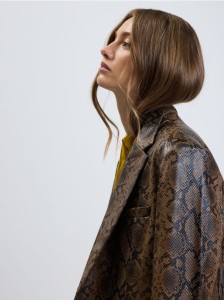 Marynarka z imitacji skóry - wielobarwny