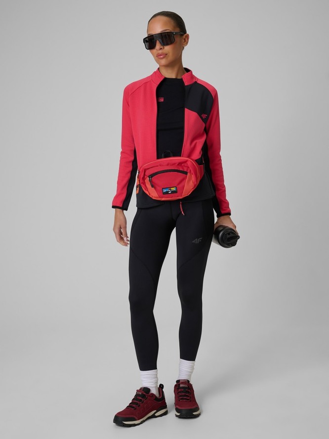 4F Longsleeve trekkingowy regular damski - czarny XL