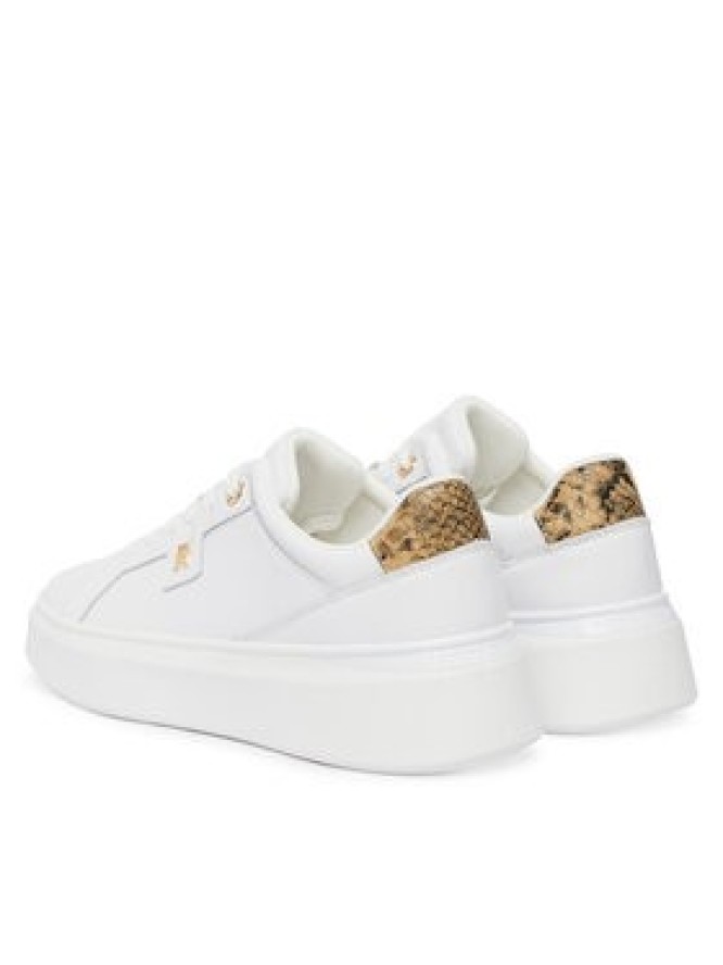 Tommy Hilfiger Sneakersy Chic Platform Snake FW0FW09456 Biały
