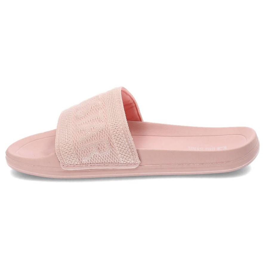 Różowe Klapki Big Star Wodoodporne Buty Damskie