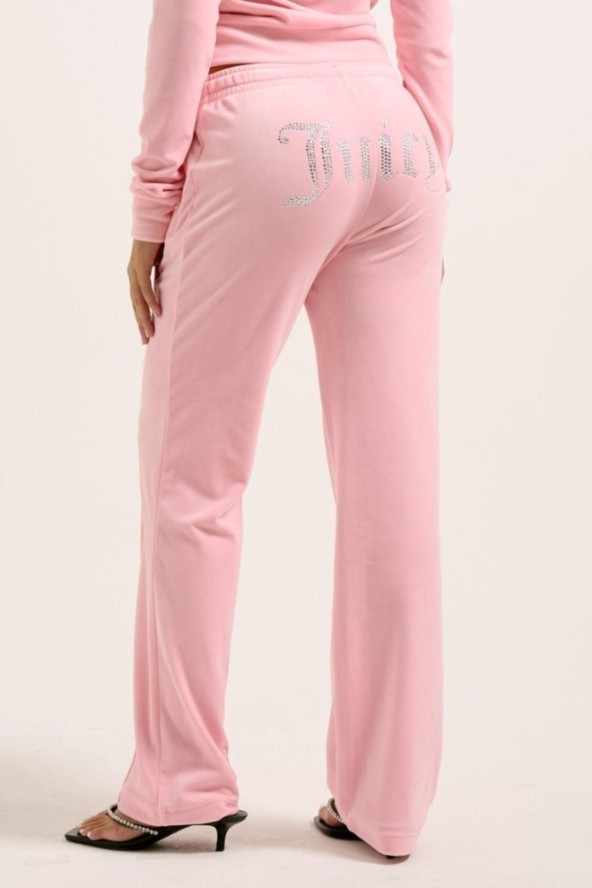 JUICY COUTURE Różowe damskie spodnie dresowe Tina Trackpants, Rozmiar S