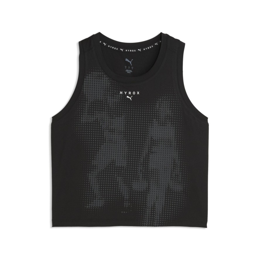 Damska skrócona koszulka na ramiączkach PUMA x HYROX CLOUDSPUN ThermoAdapt PUMA