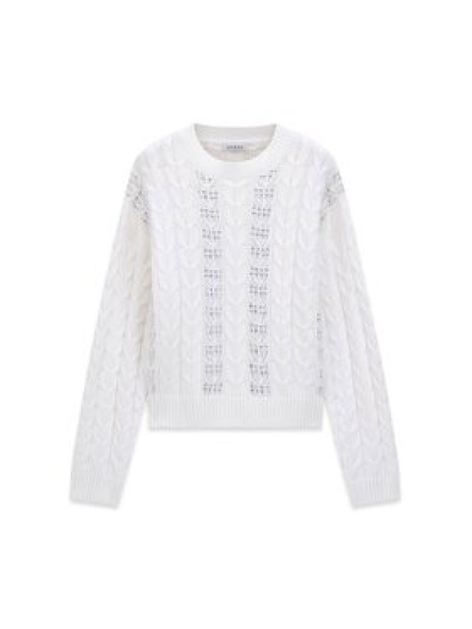 Guess Sweter 183442 Biały Classic Fit