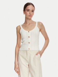 Guess Top W6YR25 Z0972 Kremowy Slim Fit