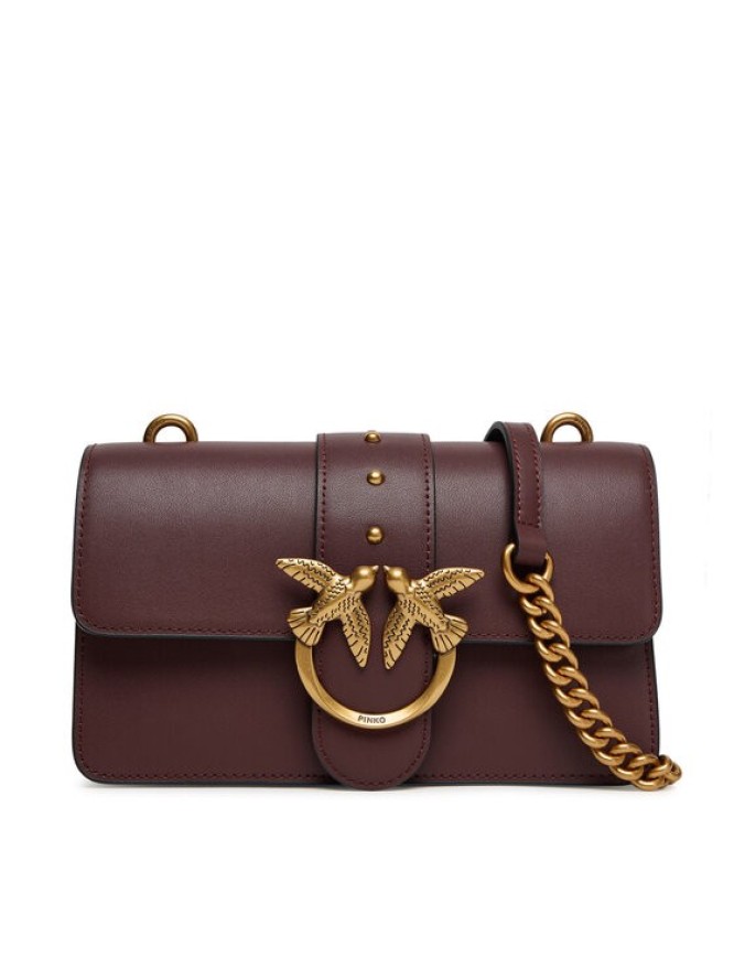 PINKO Torebka Love One Mini ST.CL Al 25-26 PLTT 105856 A0F1 Bordowy