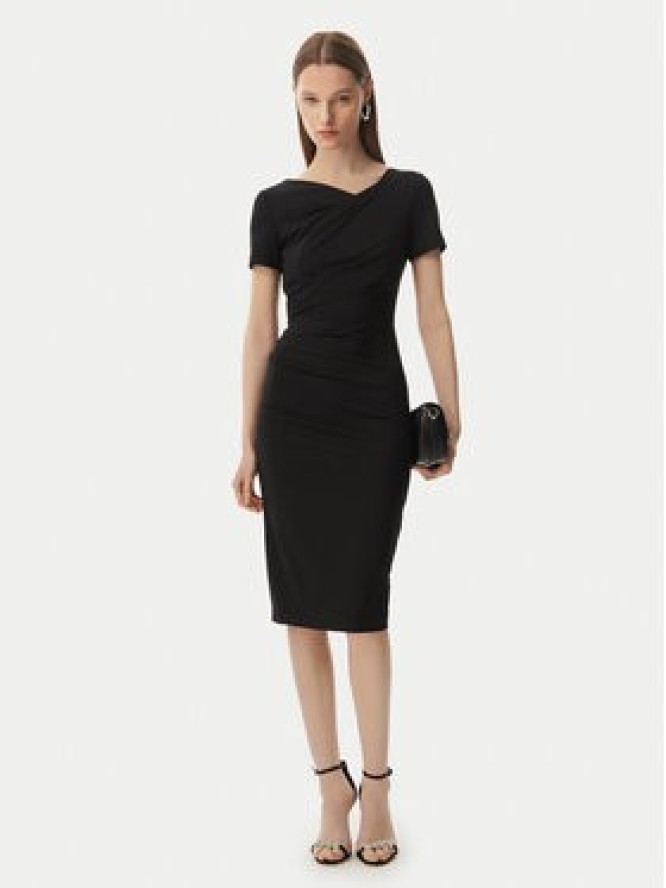 Rinascimento Sukienka koktajlowa CFC0129420003 Czarny Slim Fit