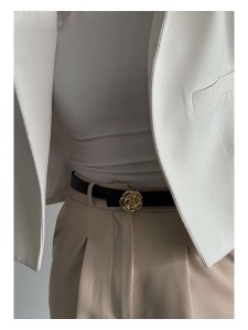 Lucky Bees Pasek w kolorze czarnym - dł. 100 cm rozmiar: onesize