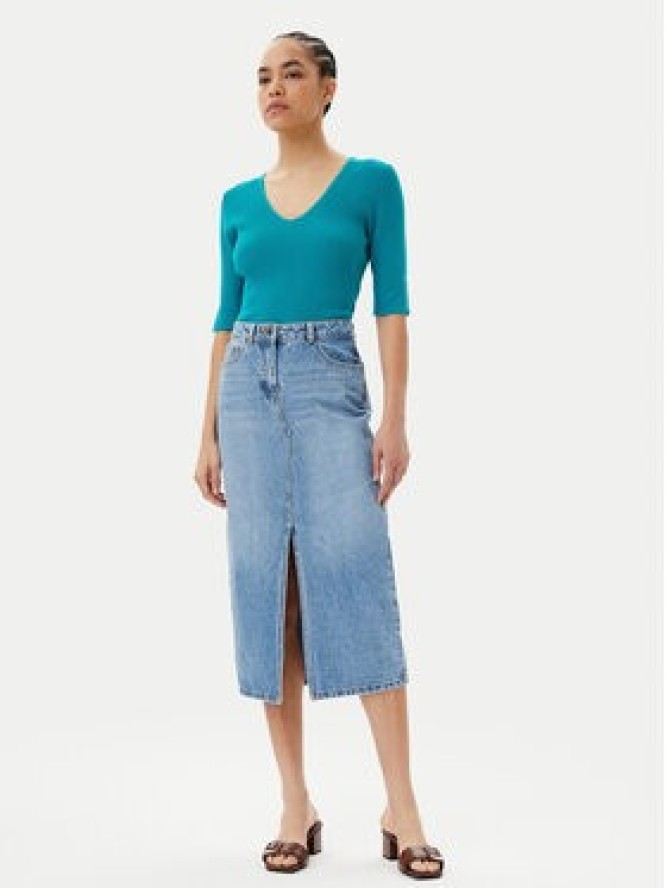 Morgan Sweter 251-MCHAMPI Zielony Slim Fit