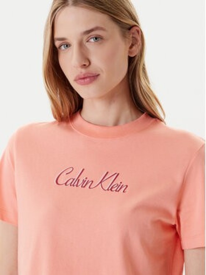 Calvin Klein Jeans T-Shirt Classic Logo LV047C854G Pomarańczowy Regular Fit
