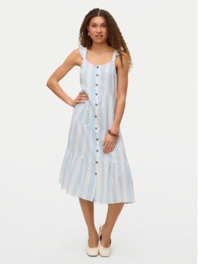 Vero Moda Sukienka letnia Linn 10322614 Błękitny Regular Fit